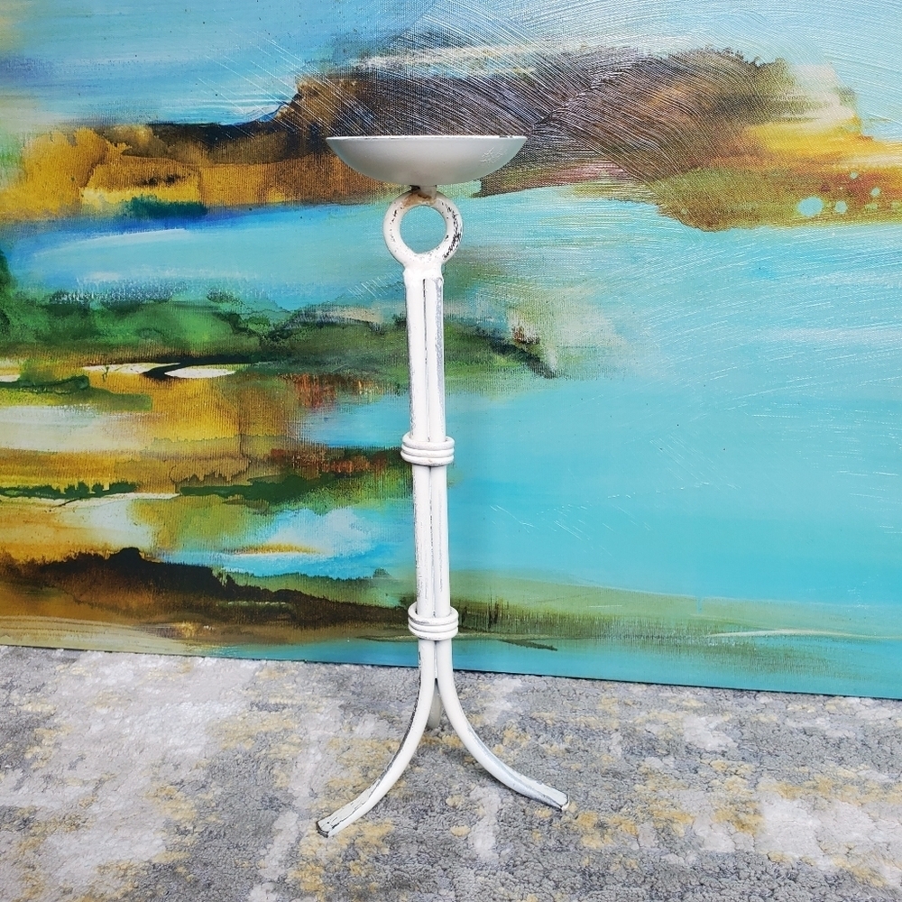 Shabby Chic Vintage Inspired Candle Holder - Picture 8 of 11